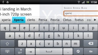Xperia ray keyboard landscape