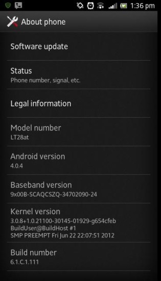 Xperia ion update