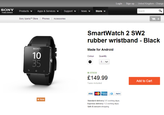 Sony Smartwatch 2 SW2 In Stock