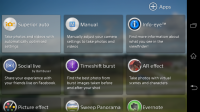 Xperia Z1 Camera Apps mode selector