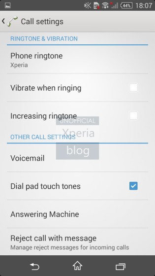 Call settings_KK