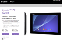Xperia Z2 Tablet Malaysia