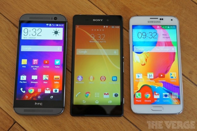 Xperia Z2 vs GS5 and HTC One M8_1