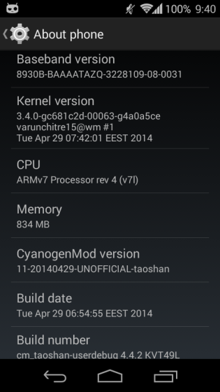 Unofficial CM11 for Xperia L