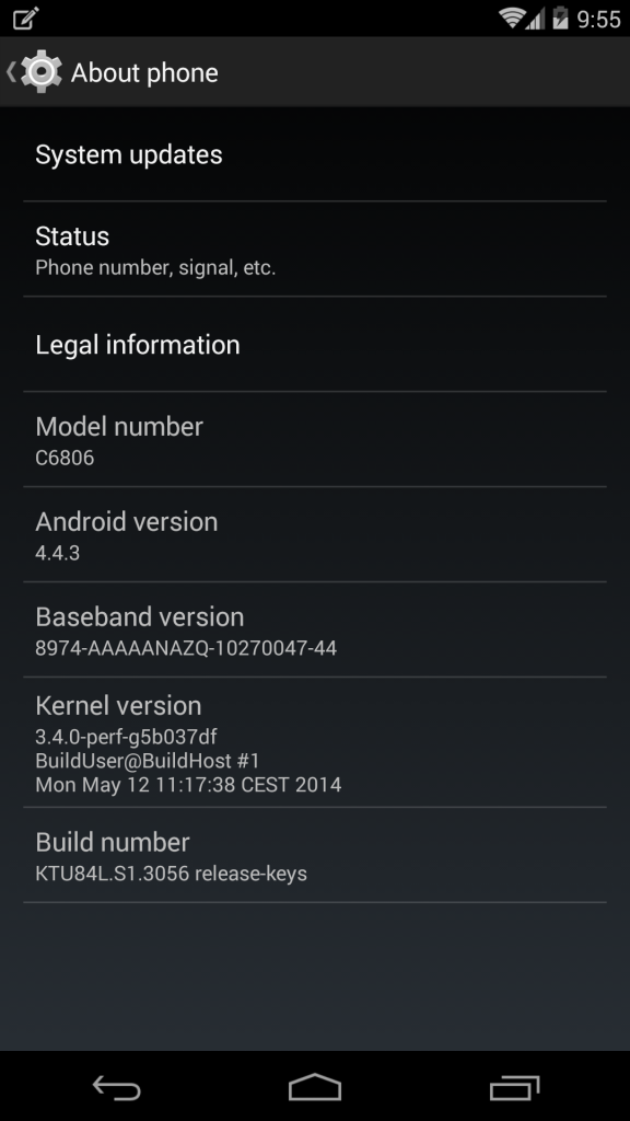 Sony Z Ultra GPe_Android 4.4.3