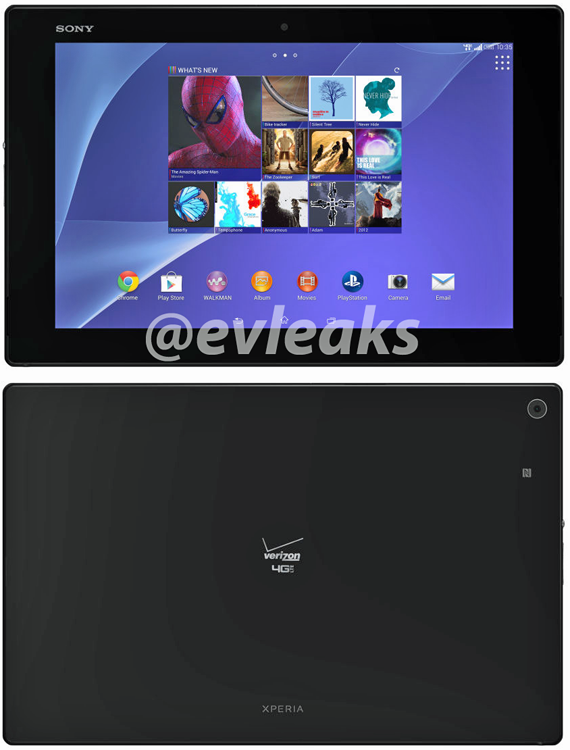 Verizon Xperia Z2 Tablet