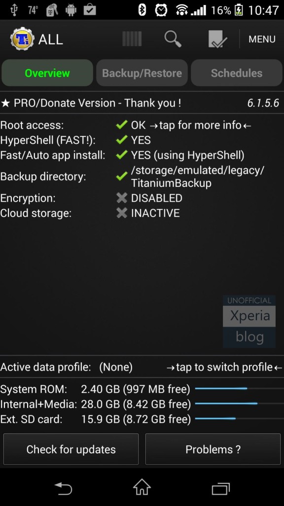 Xperia Z1s Rooted