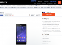 Xperia T3 Sony Store