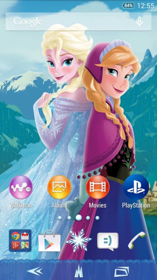 Frozen Elsa&Anna Xperia Theme_2_result