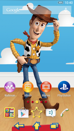 Toy Story Woody Xperia Theme_2_result