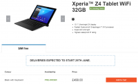 Xperia Z4 Tablet Launch end June