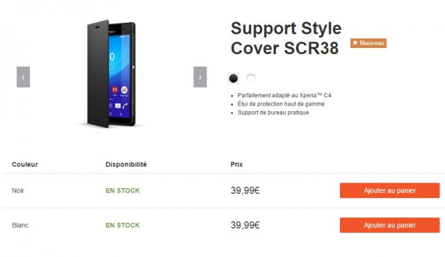 Sony Style Cover Stand SCR38_FR