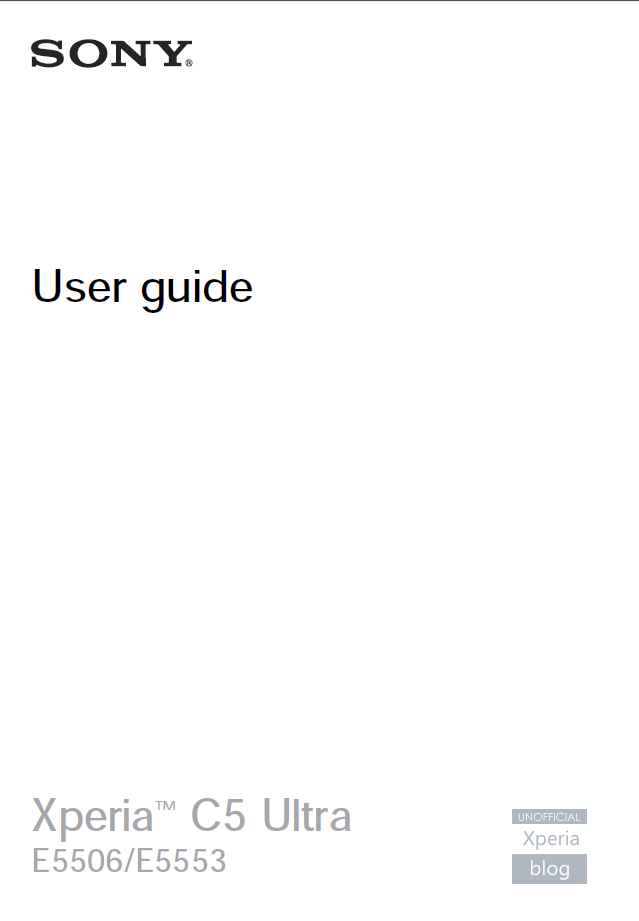 Xperia C5 Ultra User Guide_1