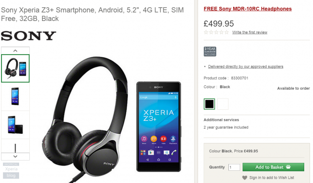 Xperia Z3 Plus_John Lewis