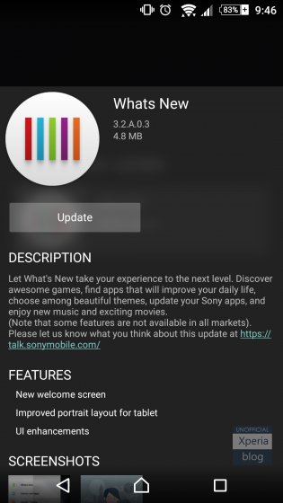 What's New 3.2.A.0.3_1
