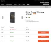 Sony SCR42 Style Cover Window available