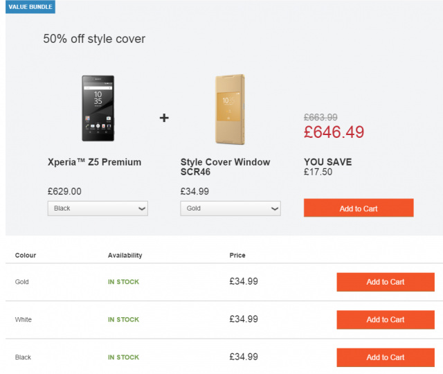 Xperia Z5 Premium case on sale