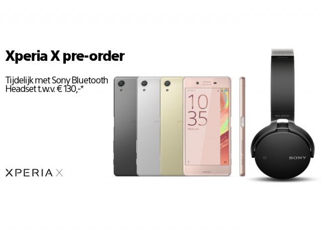 Xperia X Netherlands pre-orders